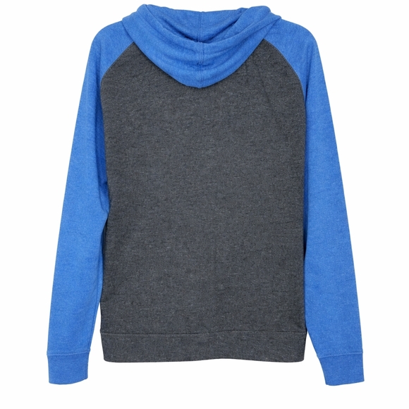 Gray and Blue Women's Hoodie - Picture 3 of 4